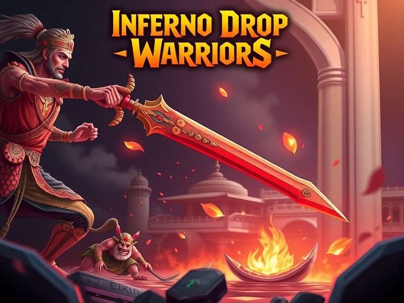 Inferno Drop Warriors gameplay screenshot